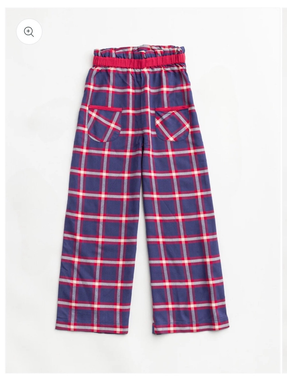 Finding Foxtale Traveler Bottoms NWT 5T Plaid Wide Leg Pants
